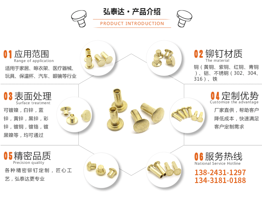 黃銅鉚釘